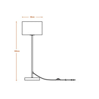 LEDVANCE Lampadaire Decor Carton Carré marron, E27