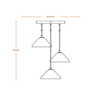 LEDVANCE Suspension Décor Feuille de Lotus blanc, E14