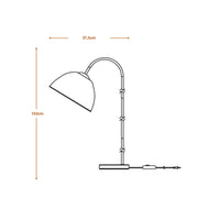 LEDVANCE Lampadaire Decor Camel Bell blanc, E14, gradable