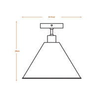 LEDVANCE Plafonnier Decor Pulp blanc, E27, 310 mm