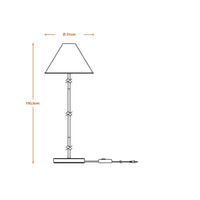 LEDVANCE Lampadaire Decor Pulp blanc, E14, gradable