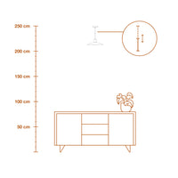 LEDVANCE DECOR Concrete Wood suspension en béton, E27, 320 mm