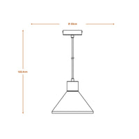 LEDVANCE DECOR Concrete Wood Beton Pendelleuchte, E27, 220 mm