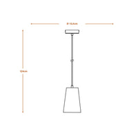 LEDVANCE DECOR Suspension en plâtre, E27, 200 mm