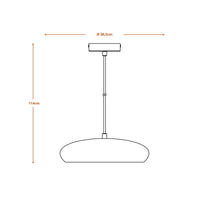 LEDVANCE DECOR Lampe à suspension en plâtre, E27, 283 mm