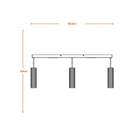 LEDVANCE DECOR Drums LED Suspension Noire, à 3 ampoules, GU10