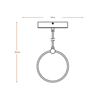 LEDVANCE DECOR Circle Pendelleuchte, 3 Pendel, 8W, Click CCT Black