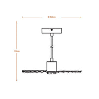 LEDVANCE DECOR Plisse Pendant Suspension E27 Beige