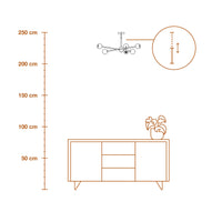 LEDVANCE DECOR Bubble Suspension Plafonnier, à 6 ampoules, E27, Multicolor
