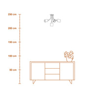 LEDVANCE Plafonnier Décor Feutre Tissage Canettes, 5xE14