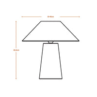 LEDVANCE DECOR Bamboo Paper Hut Lampe de table 1XE27 Brune