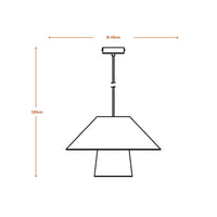 LEDVANCE DECOR Bamboo Paper Hut Pendant Suspension 400 E27 Brune
