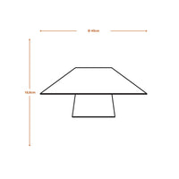 LEDVANCE DECOR Bamboo Paper Hut Plafonnier Brune, 400mm, E27