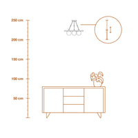 LEDVANCE DECOR Concrete Nest Suspension Grise, 3-flammig, G9