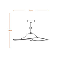 LEDVANCE DECOR Felt Hat Suspension Foncé, E27