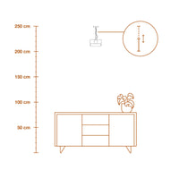 LEDVANCE DECOR Mold Pendant Suspension 225MM 1XE27 Gris foncé
