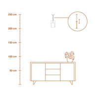 LEDVANCE DECOR Mold Pendant Suspension 155MM 1XE27 Or
