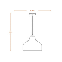 LEDVANCE DECOR Pendelleuchte Decor Cardboard Hat braun, E27