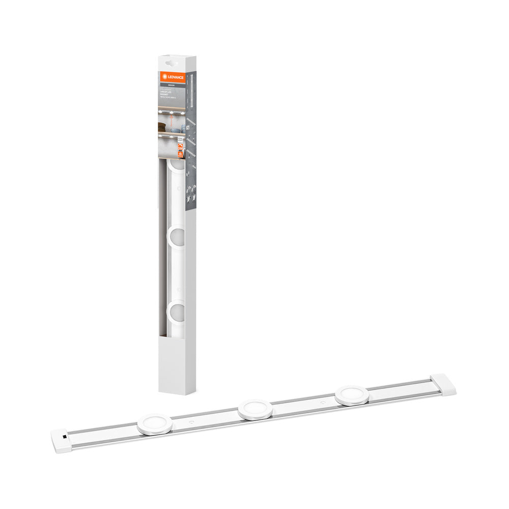 Spot LEDVANCE LINEAR LED MAGNET 3 Spot SENSOR pour meuble 9,5 W 840 DIM, 600 lm, 4 000 K, blanc froid