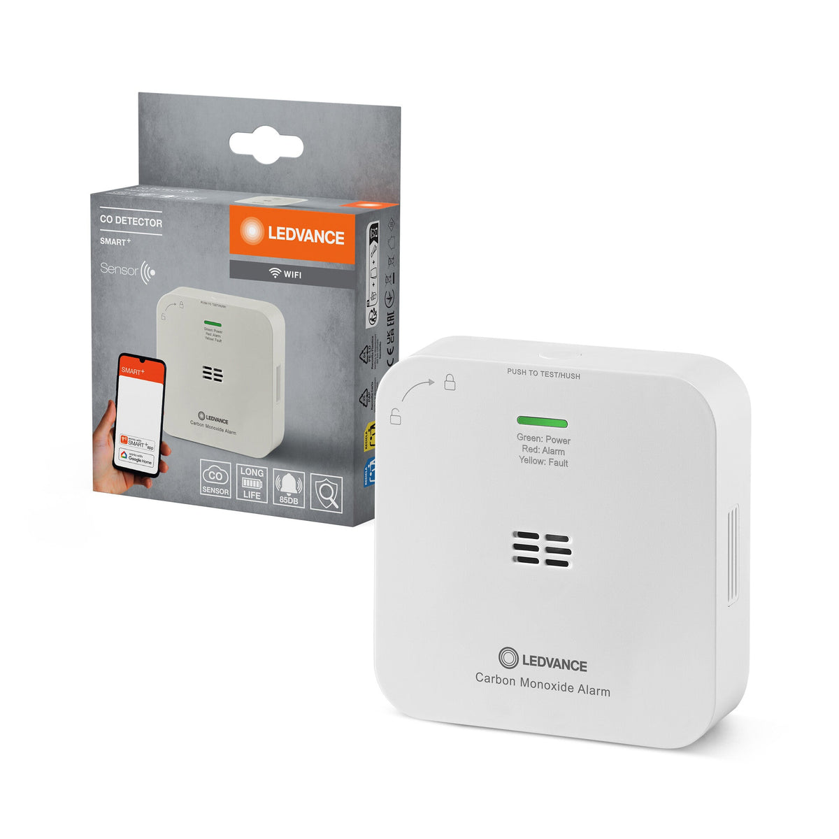 DÉTECTEUR DE CO SMART+ WIFI Blanc