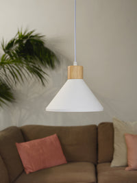LEDVANCE DECOR Plaster Wood Gypse suspension, E27, 220 mm
