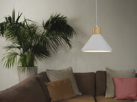 OSRAM DECOR Plâtre Bois Gips Suspension, E27, 220 mm