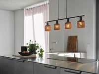 LEDVANCE DECOR Clay Windows Pendant Suspension LN 4XE27 Brune