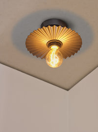 LEDVANCE DECOR Plisse Ceiling Plafonnier E27 Gris foncé
