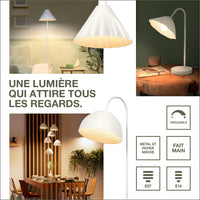 LEDVANCE Applique murale Décor Feuille de Lotus blanc, E14, 219 mm