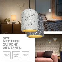 LEDVANCE DECOR Concrete Nest Plafonnier Grise, à 3 ampoules, G9
