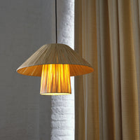 LEDVANCE DECOR Bamboo Paper Hut Pendant Suspension 400 E27 Brune
