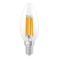 OSRAM Retrofit Classic B LED Lampe Kerzenform matt dimmbar (ex 40W) 5W / 4000K Kaltweiß E14
