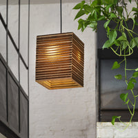 LEDVANCE Suspension Décor Carton Carré marron, E27