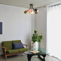 LEDVANCE Plafonnier Décor Feutre Tissage Canettes, 5xE14
