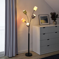 LEDVANCE Lampadaire Decor Feutre Tissage Canettes, 5 X E14