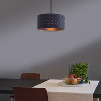 LEDVANCE Suspension Décor Feutre Tissage gris foncé E27 380 mm