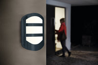OSRAM ENDURA® STYLE PLATE Wandleuchte 12.5W Dunkelgrau