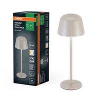 OSRAM ENDURA STYLE LAMPE DE TABLE À BATTERIE, 2,5W, 200lm, beige