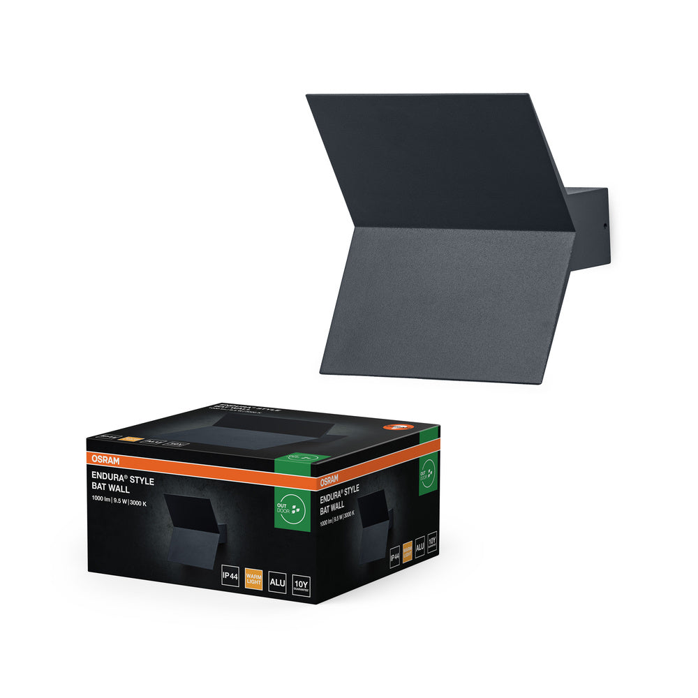OSRAM ENDURA STYLE BAT APPLIQUE MURALE 9,5W / 3000K Blanc chaud
