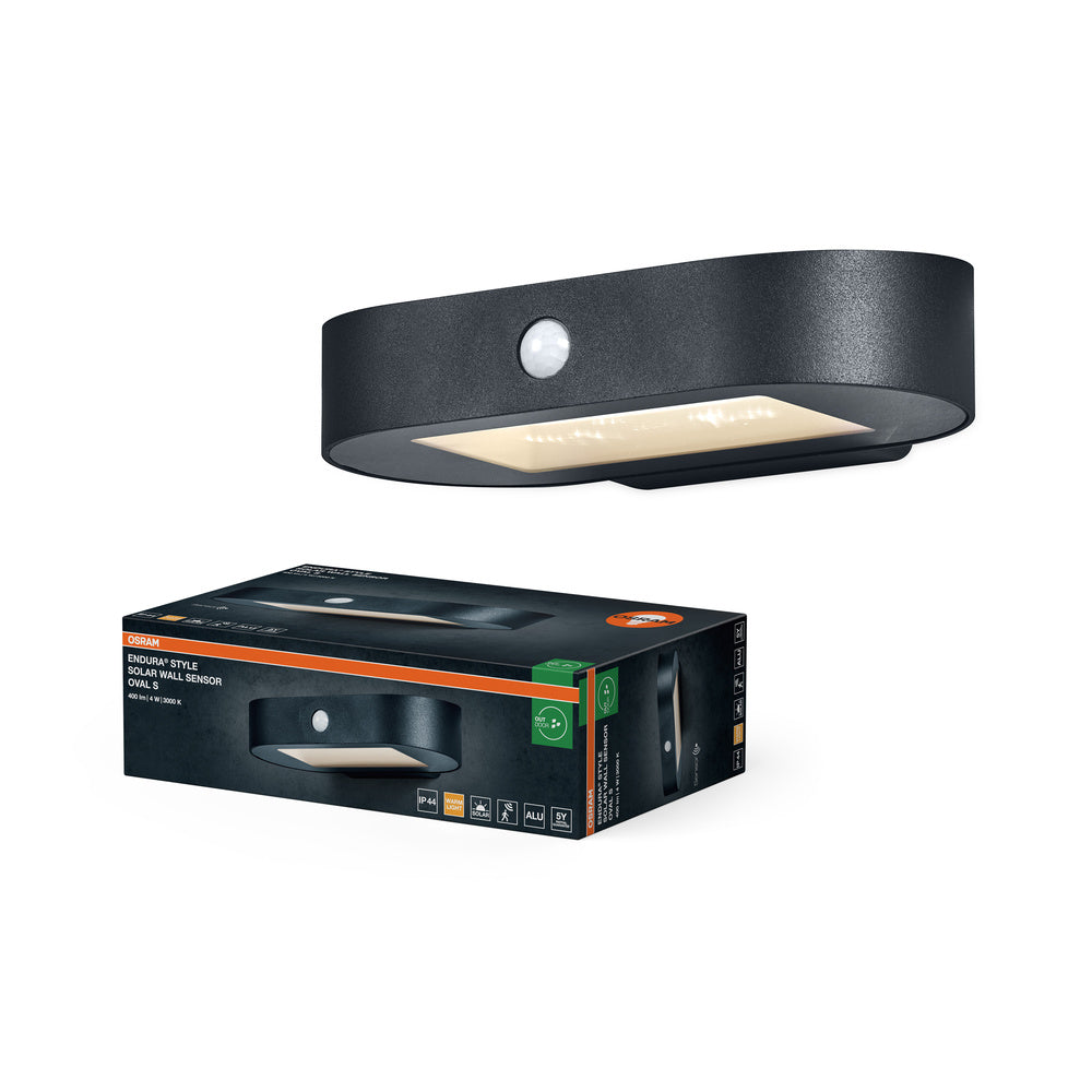 OSRAM ENDURA Style Petite lampe solaire murale, capteur, 3000K