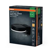 OSRAM ENDURA® Style Applique Solaire LED Cercle Unique avec Capteur 6W / 3000K Blanc Chaud