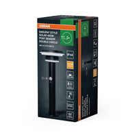 OSRAM ENDURA® Style Circle Double solaire LED lampe de chemin avec capteur 6W / 3000K noir