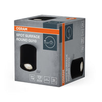 OSRAM Spot Surface Round Spot de plafond en saillie, Ø 80mm, noir, GU10