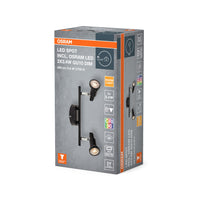 OSRAM LED SPOT GU10 Plafonnier 2 x 3,4W, 460lm, noir