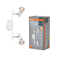 OSRAM LED SPOT GU10 Plafonnier 2 x 3,4W, 460lm, blanc