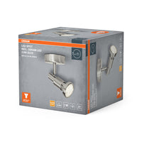 OSRAM LED SPOT BRUSHED SILVER GU10 2.6W , 230 lm, 2700 K, Warmweiß