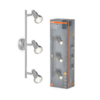 OSRAM LED SPOT BRUSHED SILVER GU10 3 x 2.6W , 690 lm, 2700 K, Warmweiß