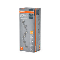 OSRAM projecteur LED, projecteur de haute qualité à 6 flammes en aluminium, adapté pour mur et plafond intérieur, ampoules GU10 remplaçables incluses, blanc chaud (2700K), 3W, LED SPOT GU10 6x3W