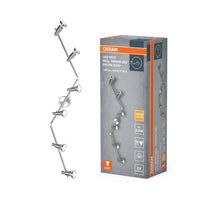 OSRAM projecteur LED, projecteur de haute qualité à 6 flammes en aluminium, adapté pour mur et plafond intérieur, ampoules GU10 remplaçables incluses, blanc chaud (2700K), 3W, LED SPOT GU10 6x3W