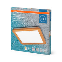 OSRAM ORBIS Disc Plafonnier de salle de bain 30x30cm 22W IP44 Décor bois